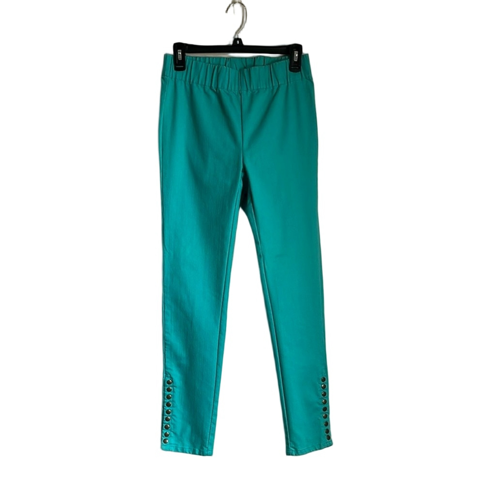 Soft Surroundings Teal Skinny Pants